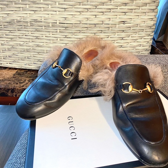 Preowned authentic gucci fur loafer size 39Women - Picture 7 of 13